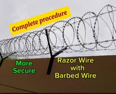 Home Security Concertina Barbed Wire Chainlink Fence Razor Wire 0