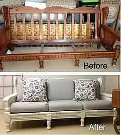 Sofa repair - Fabric change - Repairing seat repair - Furniture polis 4