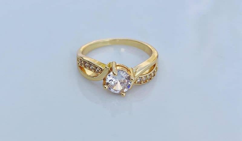 Modern Design 1 Carat Gold plated 1