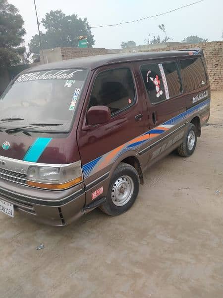 toyta hiaec model 1990 import 2023 all Punjab number. 7