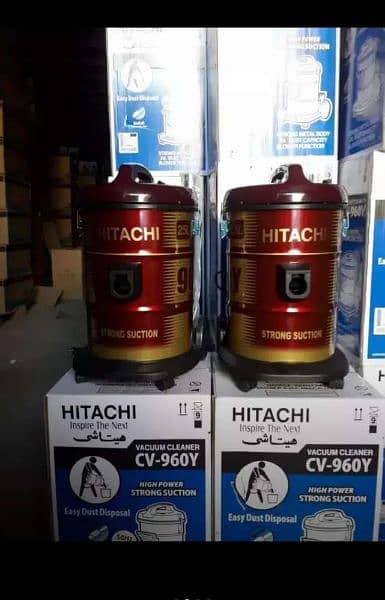 Imported) Hitachi High Power Drum Vacuum Cleaner Machine - 2000Watts 0