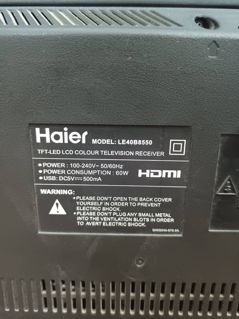 Haier Led 40 inch 3