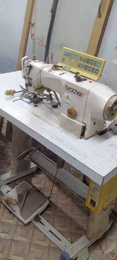 2  electronic sewing machine, 1 overlock, 1 Counter Table, 3 Tables