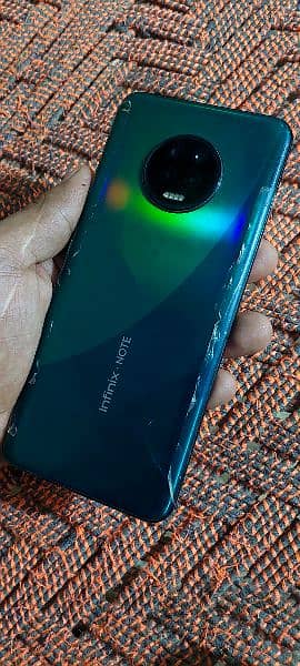 infinix note 7 without box front glass broken 6 gb RAM and 128 storage 0