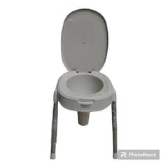 Commode Chair Seat with Cap Plastic