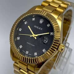 Rolex Date Just Stainless Steel Chain Watch