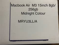 Apple Macbook Air (M3) 15-inch 8gb/256gb Midnight Sealed Pack 0