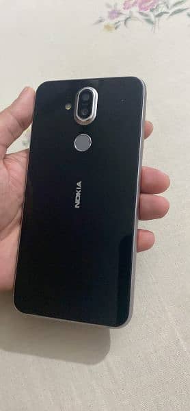 nokia 8.1 4gb ram, 64gb rom, dual sim, with box. minor glass cracked 6