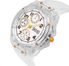 Transparent Analog Watch For Boy,s