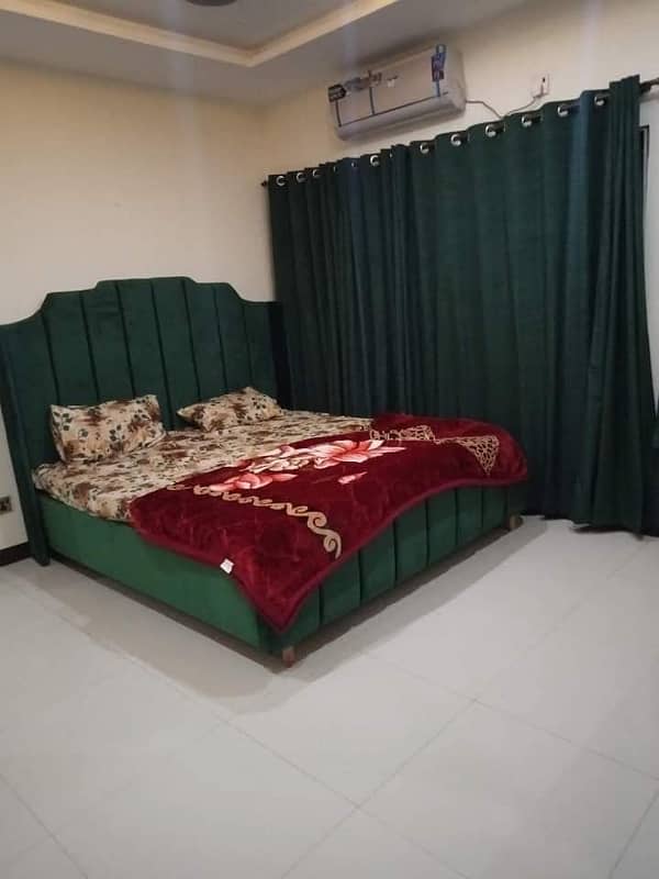 2 bedrooms short time daily basis apartment for rent bharia town islamabad safe and secure 0