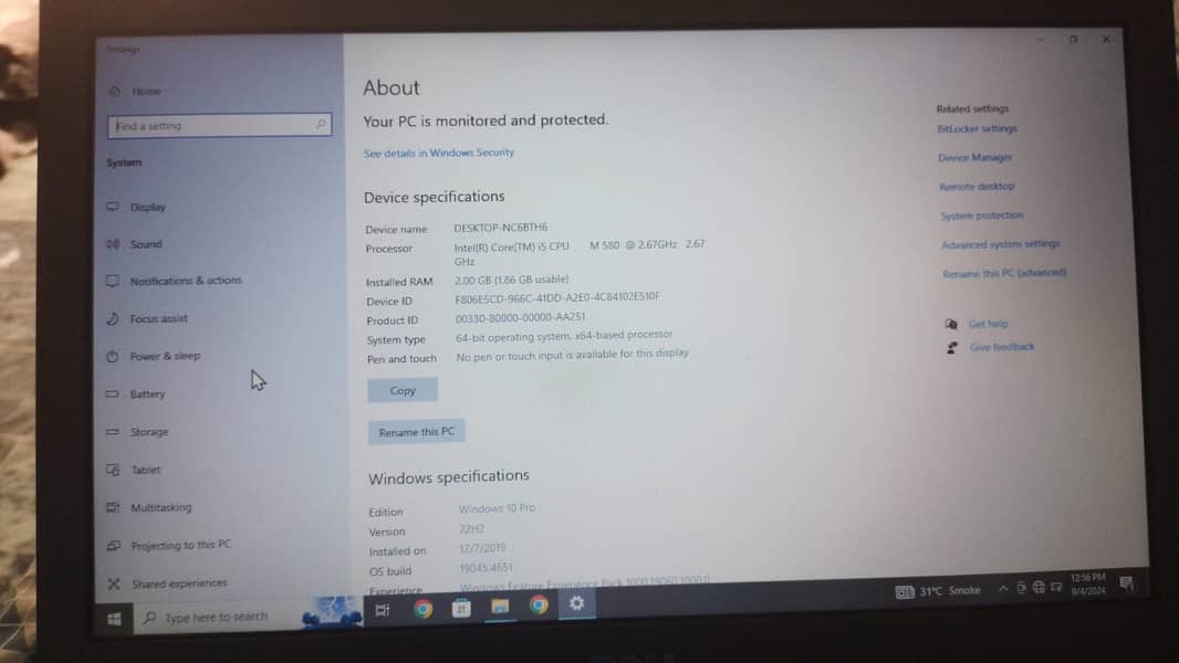 Dell Latitude i5, 2GB RAM, 128 GB HDD 100% working No Fault 0