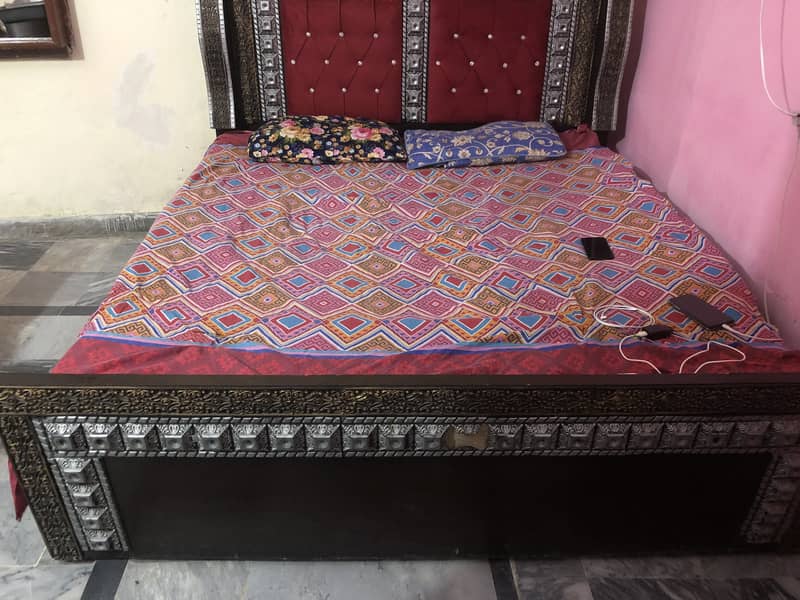 Wooden King size Bed 1