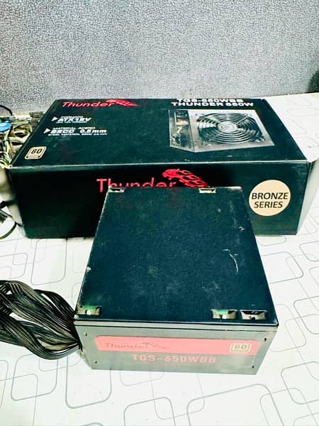 THUNDER GAMING Power Supply 650 WATT Non-Modular, Bronze Series 0