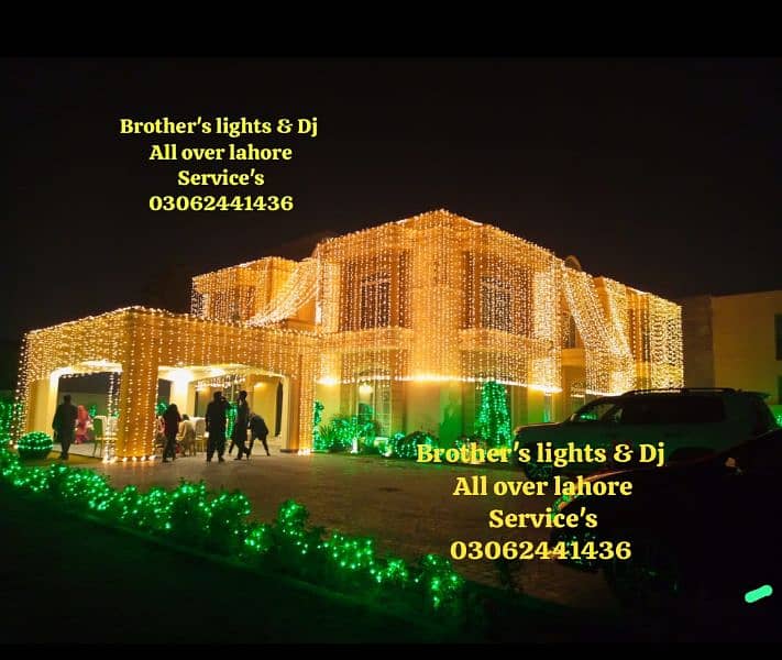 mehndi decor,dolki decor,wedding lights decor,Dj 9