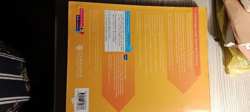 science book of Cambridge lower secondary 1