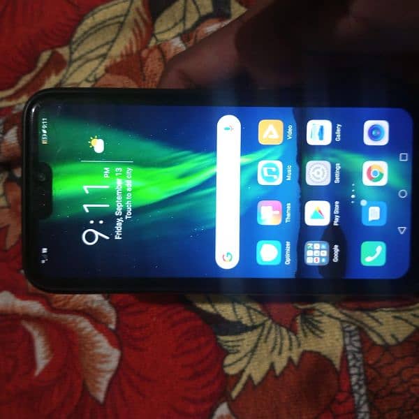 Huawie honor 8x 4/128 with orignal charger bck front camera me dust ha 2