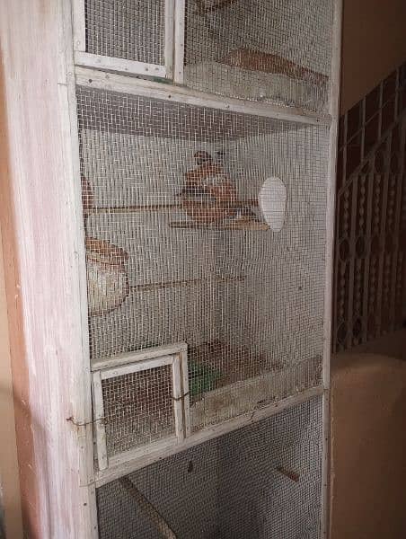 Wooden bird cage 3 portion 2