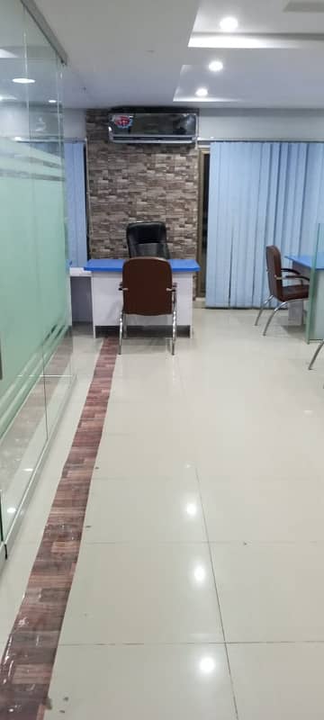 Furnished office space available for rent in bahria town phase 4 civic center 1