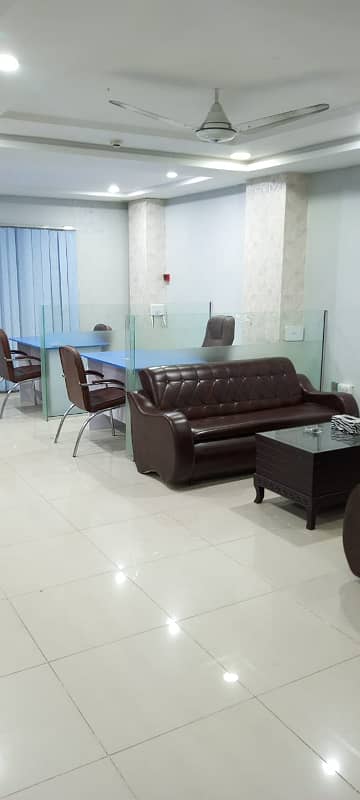 Furnished office space available for rent in bahria town phase 4 civic center 9