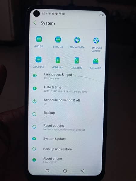 infinix hot S5 pta Approved 2