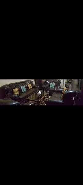 7 seater leather sofa 0