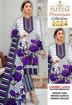 Sana Safinaz 2024 Printed Lawn Clothes 0