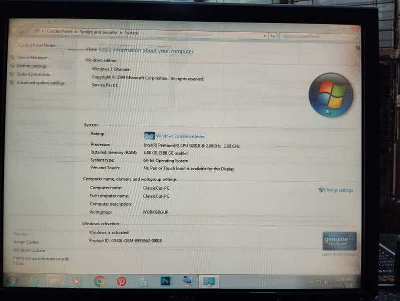 HP Intel R LCD Dell Urgently Slae 4