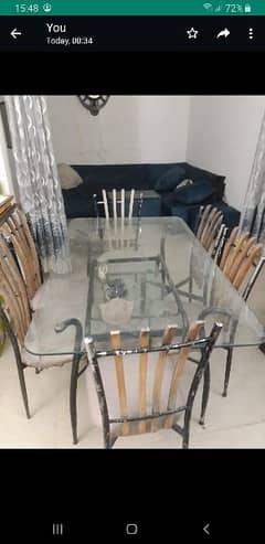 6 chair with dining table