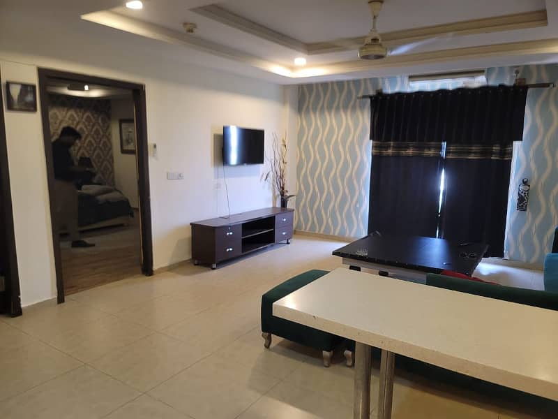 Height 1 Furnished one bedroom flat for rent in Height 1 bahria town Rawalpindi 4