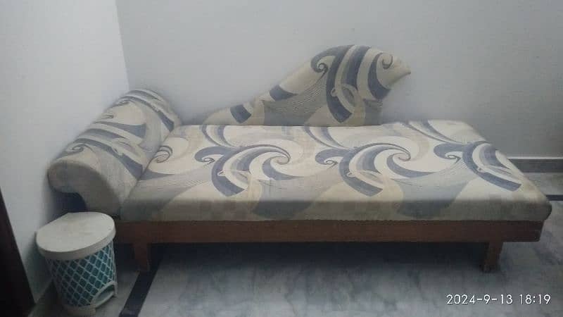 Diyaar wood Sofa dewaan bed 1