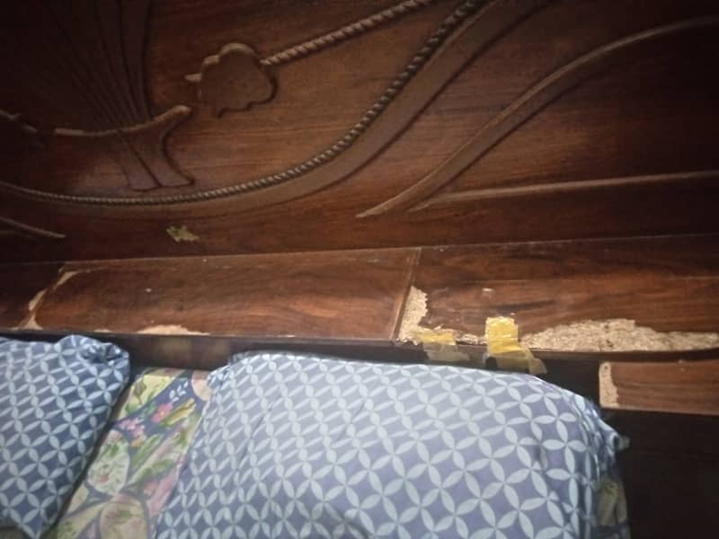 Wooden used bed 2