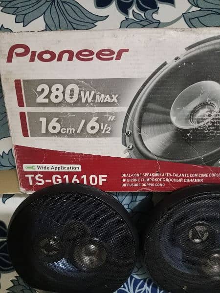 Poineer Car Speakers For Sale with Heavy Base And Tutor Attached 1