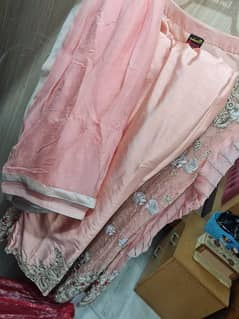 Stunning Peach Embroidered Suit for Sale