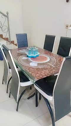 Dining table with chairs