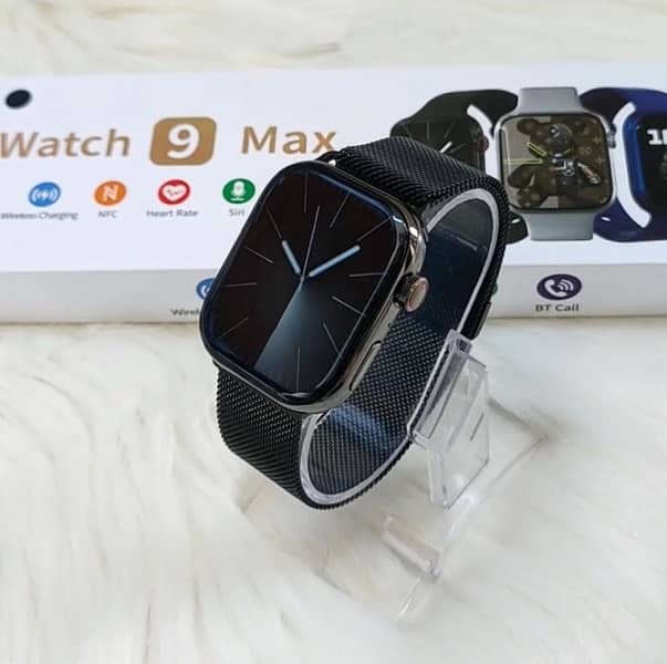 Smart Watch i9 / Stainless steel body with free chain strap 0