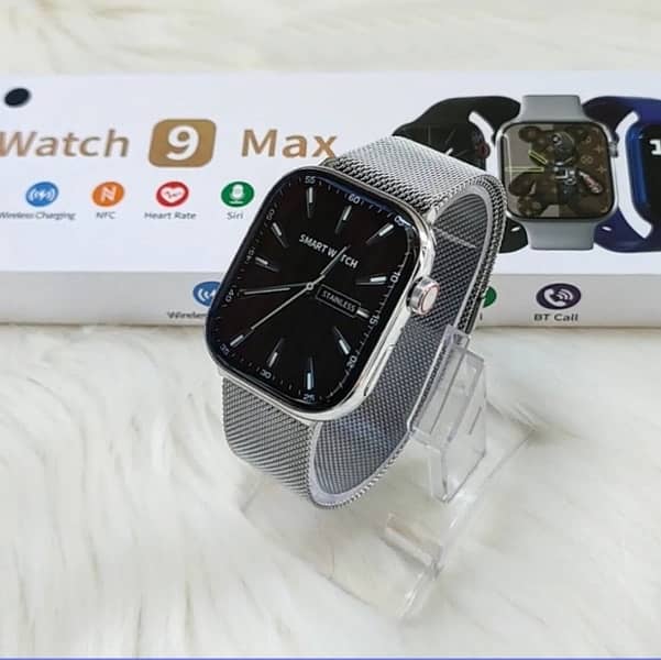 Smart Watch i9 / Stainless steel body with free chain strap 1