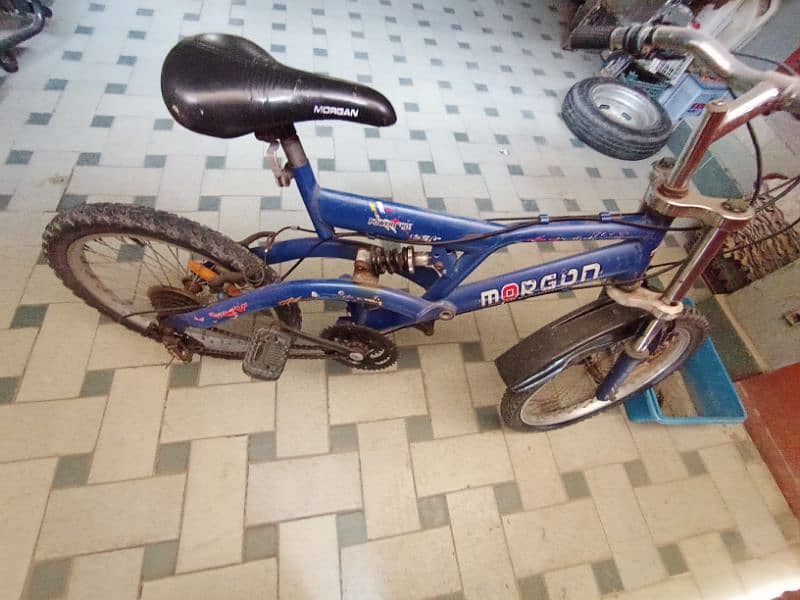 USED BLUE COLOUR MORGON CYCLE WITH GEAR JUMPER 0