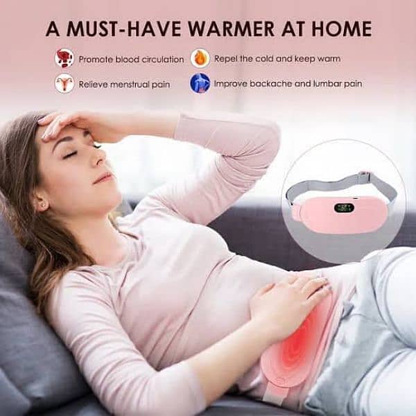 Periods Pain Relief Massager / Period Cramps Relief Belt Heating Pad 1