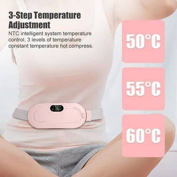 Periods Pain Relief Massager / Period Cramps Relief Belt Heating Pad 2