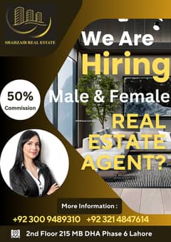 Real Estate Agent Hiring Male and Femail 0