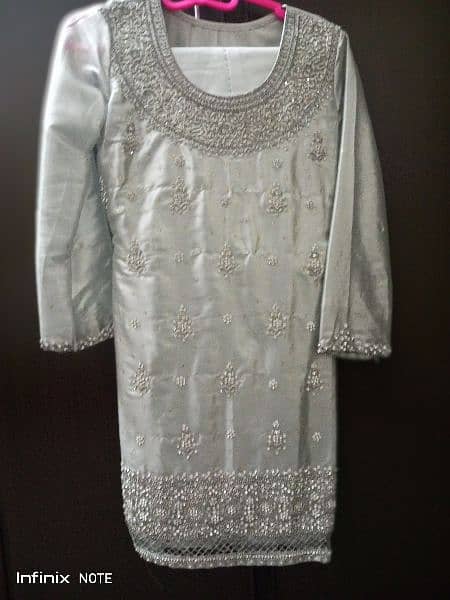 silver dress heavy embroided 1