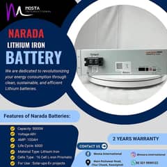 Narada Lithium Iron Battery For Solar 48v100