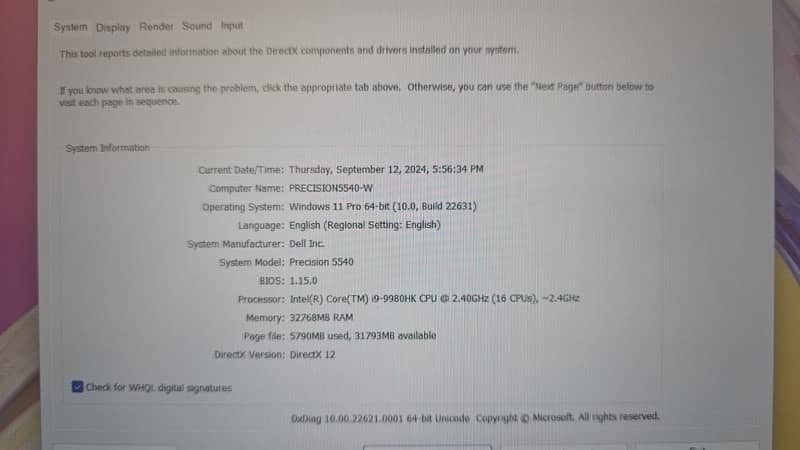 Dell precision 5540 corei9 9th gen 3