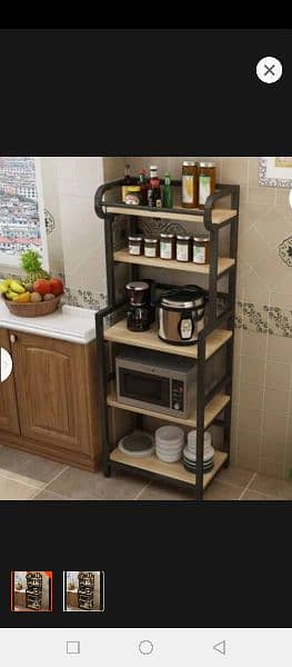 5-shelf Kitchen Bakers Rack with Hutch Industrial Microwave Oven Stand 1