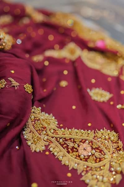 maroon bridal dress 6