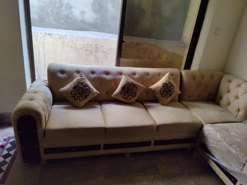 7 seatrr L shape sofa set 2