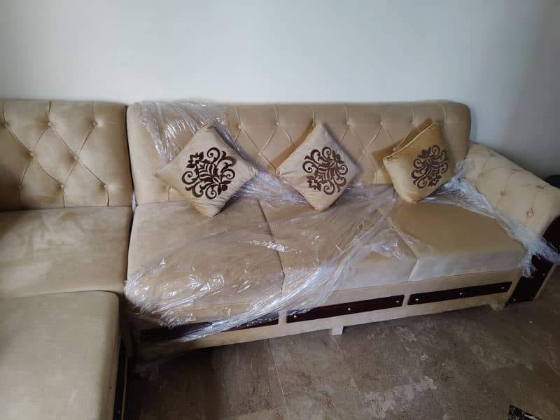 7 seatrr L shape sofa set 4