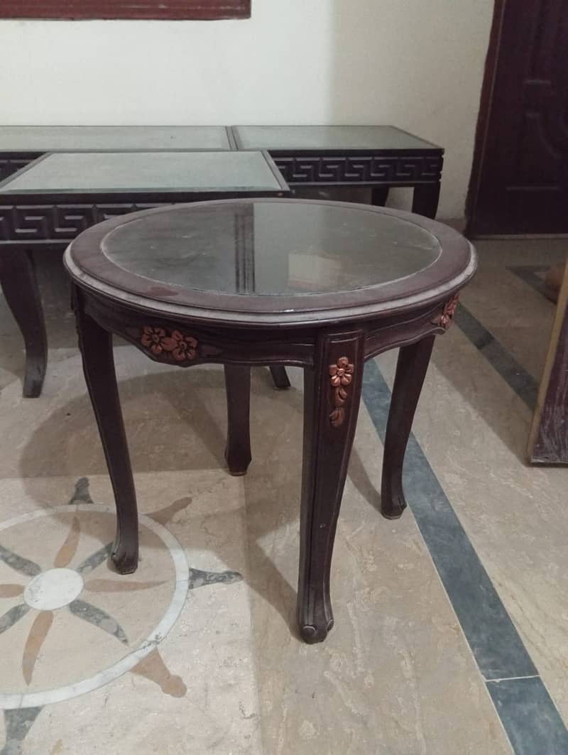 Complete bed set, deewan and iron table for sale 2