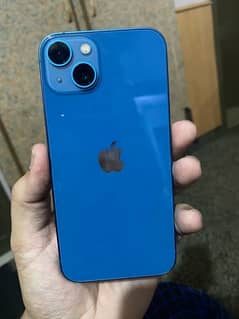 i phone 13 jv 128 gb 10/10 blue 100% health full sim time waterpack