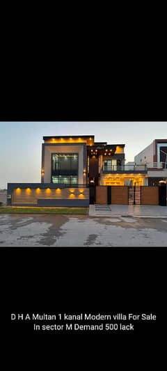 M sector 1 kanal brand new Modren luxurious House For sale on 80FtRoadDham